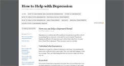 Desktop Screenshot of howtohelpwithdepression.org