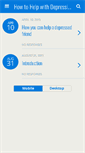 Mobile Screenshot of howtohelpwithdepression.org